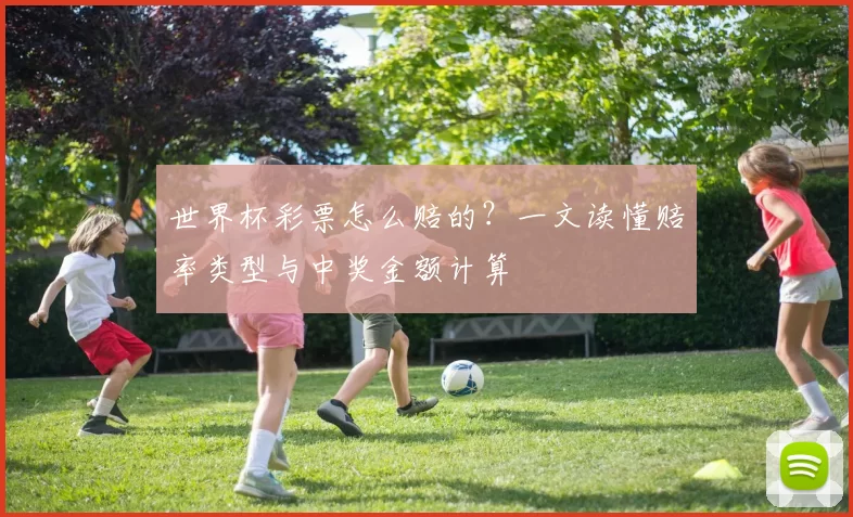 世界杯彩票怎么赔的?一文读懂赔率类型与中奖金额计算