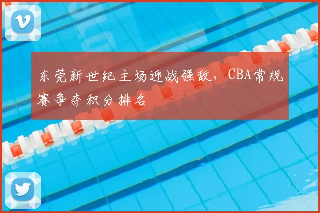 东莞新世纪主场迎战强敌,CBA常规赛争夺积分排名
