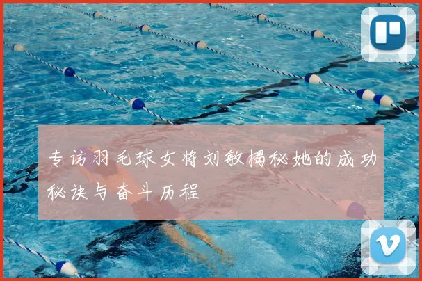 专访羽毛球女将刘敏揭秘她的成功秘诀与奋斗历程